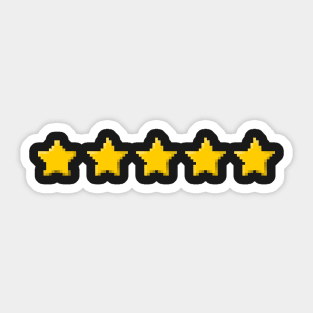 5 Gold star design Sticker